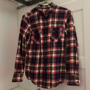 Eddie Bauer Plaid Button Down Small